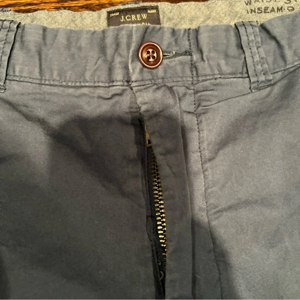 J. Crew Chino Shorts Mens 31 Blue Stretch Preppy Casual 9